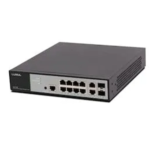12 Port/ 8 PoE+ Front-Facing Rackmount Switch