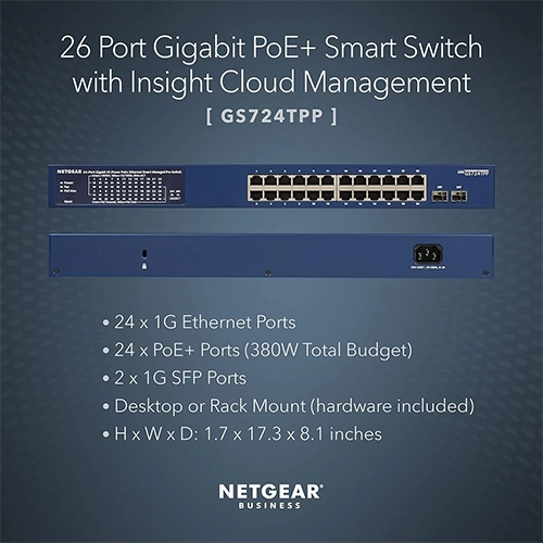 26 Port 24 PoE Gigabit Managed Switch-1