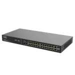 SW-505-24P-F | 24 PoE+ | 2 Combo RJ45/SFP Ports - 1Gb L2/L3 Managed Switch