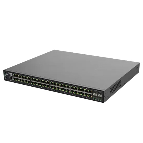 48 PoE+ | 4 (10G) SFP+ Ports – 1Gb L2/L3 Managed Switch, US Power Cord