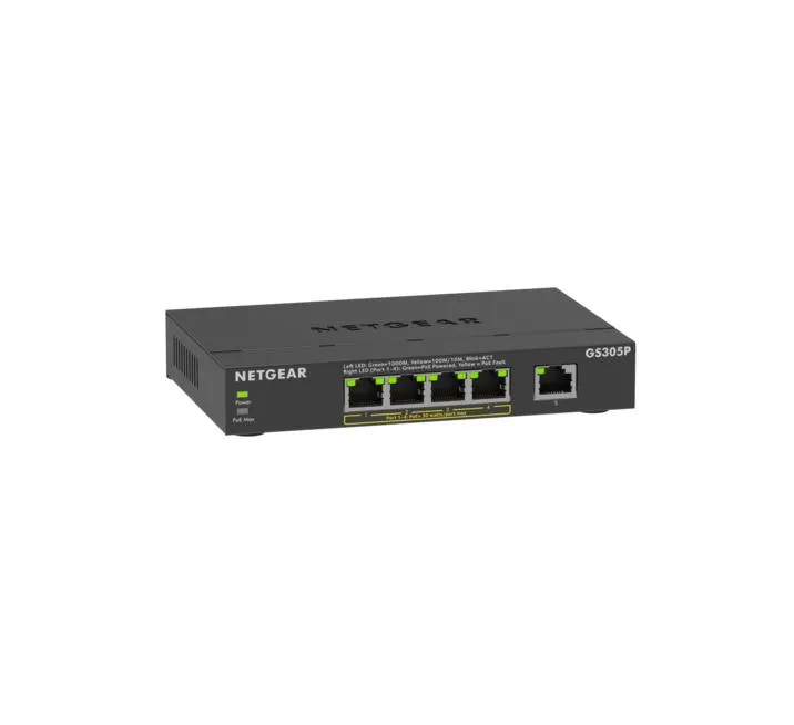 5-Port Gigabit Ethernet Unmanaged PoE+ Essentials Switch