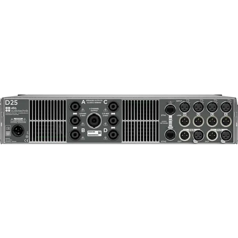 D25 amplifier back